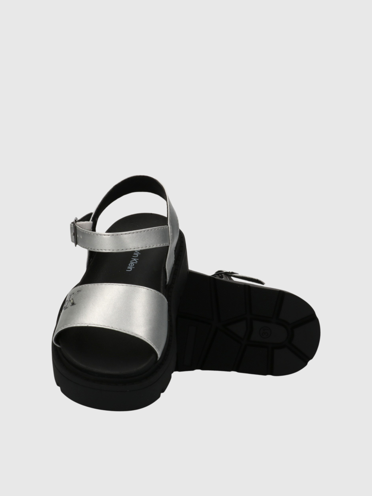 Silver Velcro Sandal  Girls
