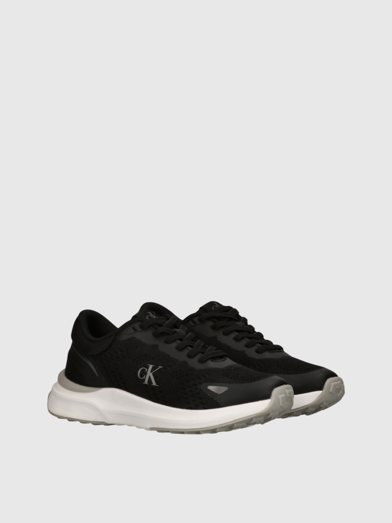 Black Low Cut Lace-Up Sneakers  Kids Unisex