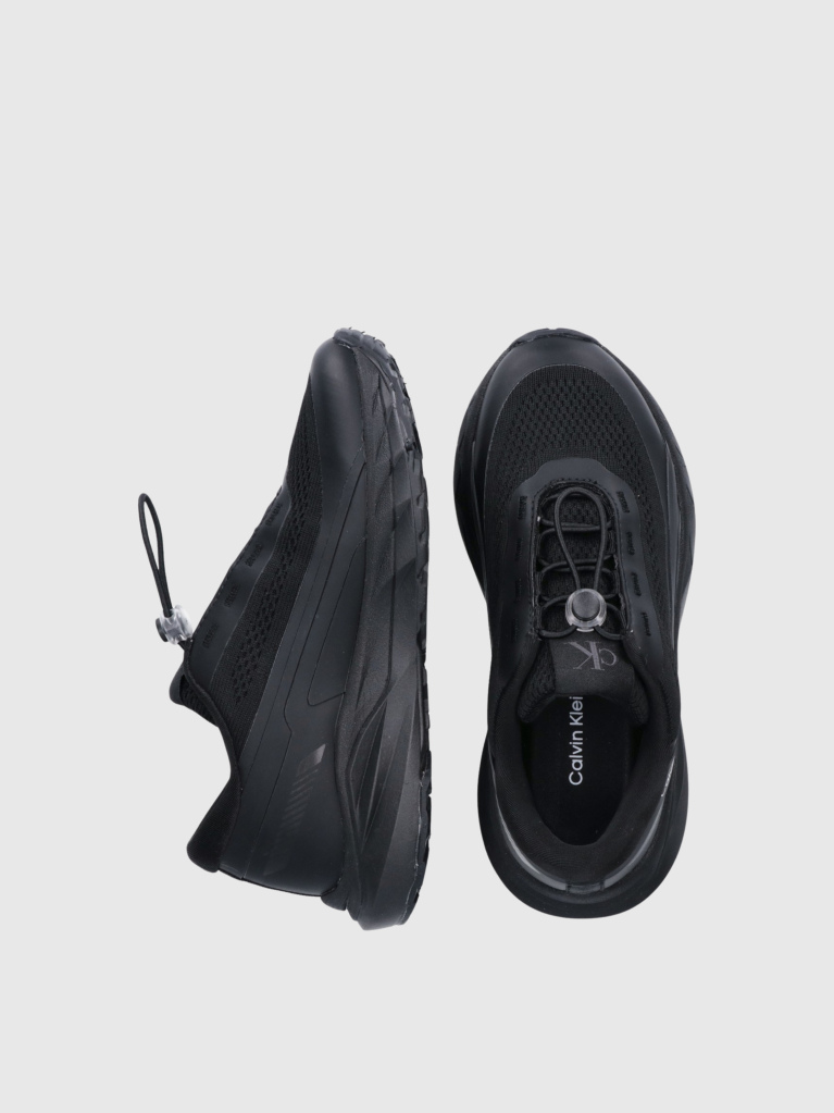 Black Low Cut Lace-Up Sneaker  Kids Unisex