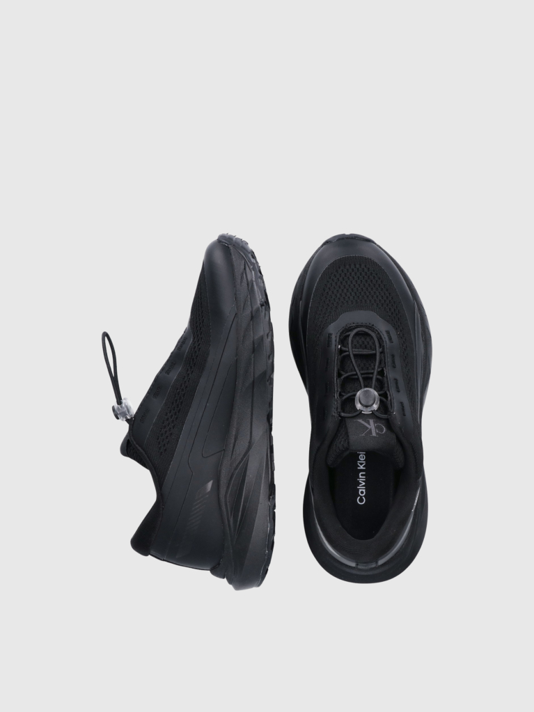 Black Low Cut Lace-Up Sneaker  Kids Unisex