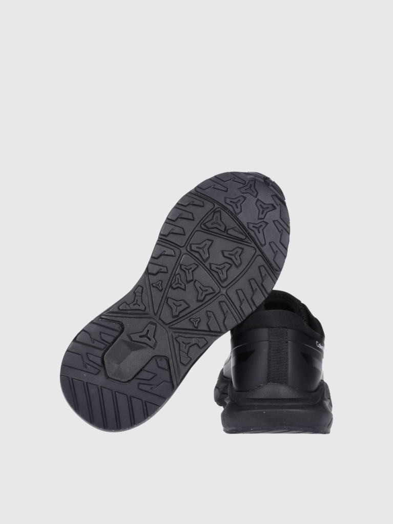 Black Low Cut Lace-Up Sneaker  Kids Unisex