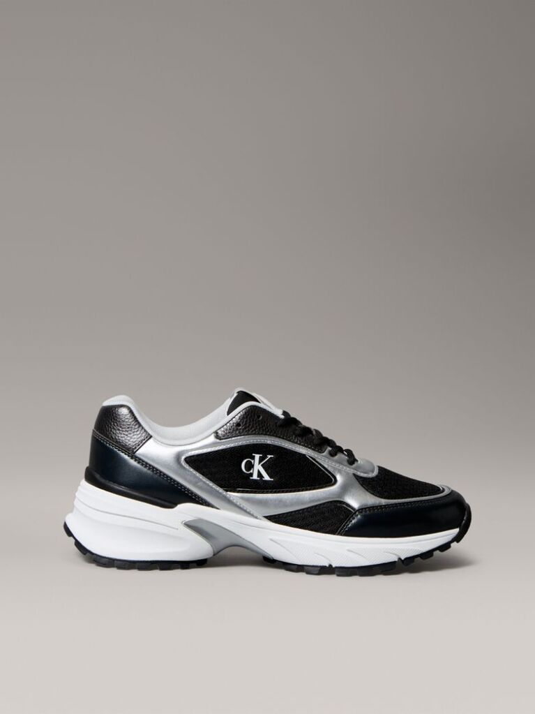 Black Trailblazer — Mesh Mix Runner Trainers  Men