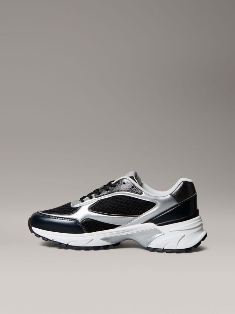 Black Trailblazer — Mesh Mix Runner Trainers  Men