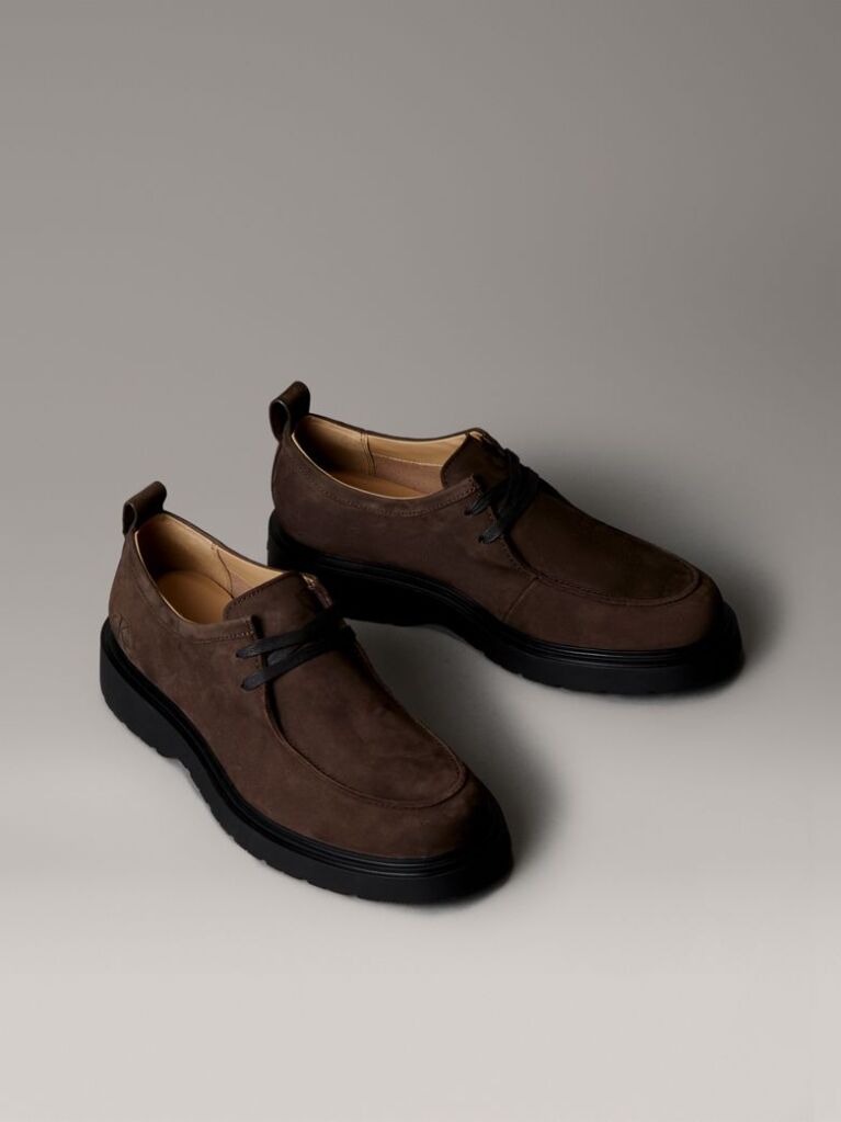 Καφέ Παπούτσια Derby Με Σόλα Από Δέρμα Nubuck  Άνδρας