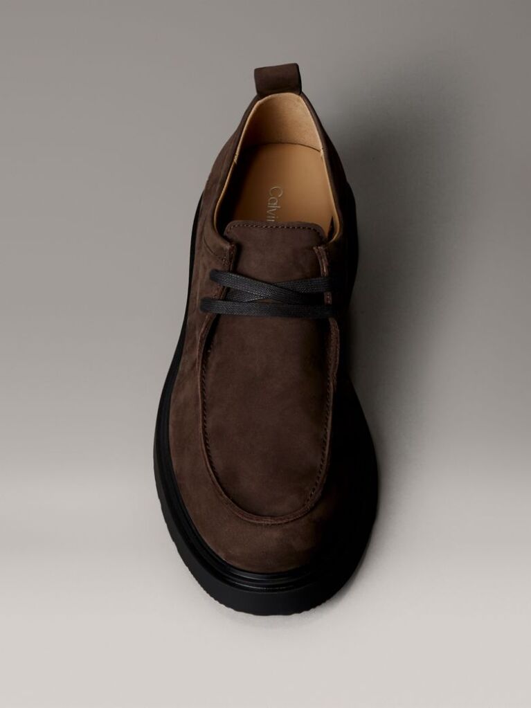 Καφέ Παπούτσια Derby Με Σόλα Από Δέρμα Nubuck  Άνδρας