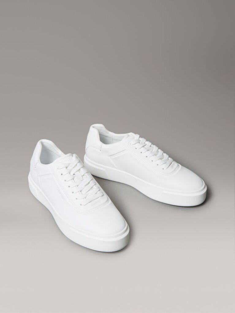 White Premier - Leather Signature Trainers  Men