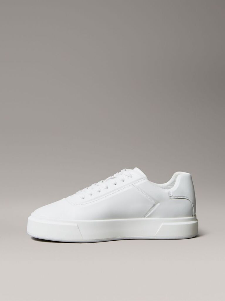White Premier - Leather Signature Trainers  Men
