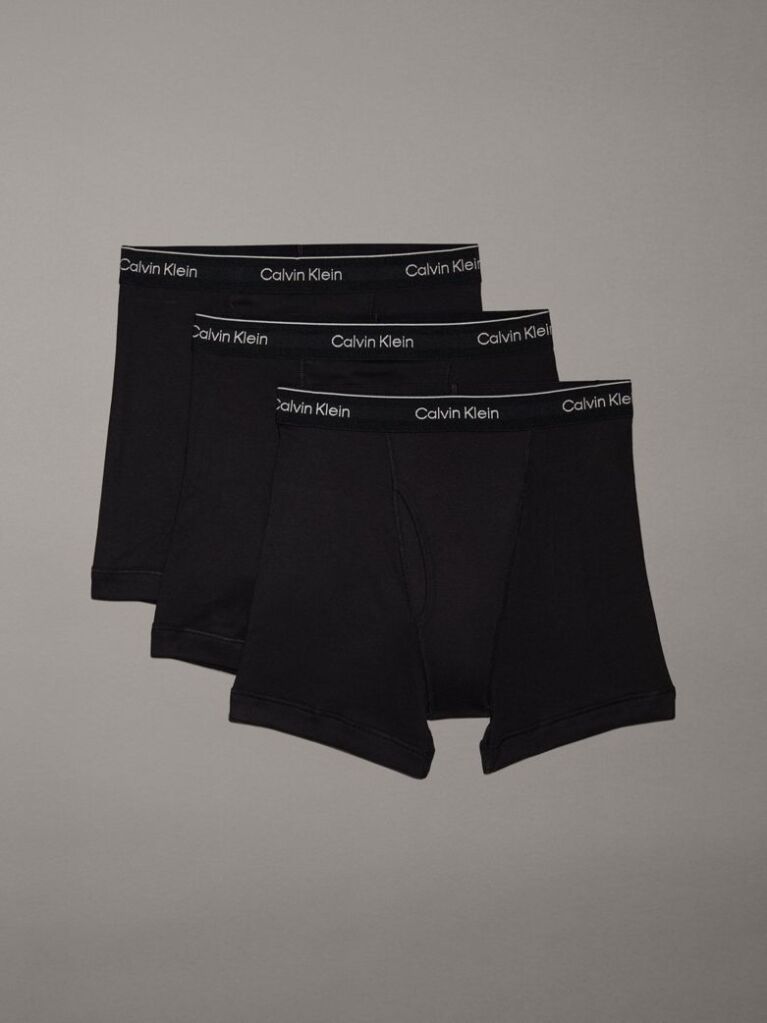 Black 3 Pack Boxer Briefs - Cotton Classics  Men
