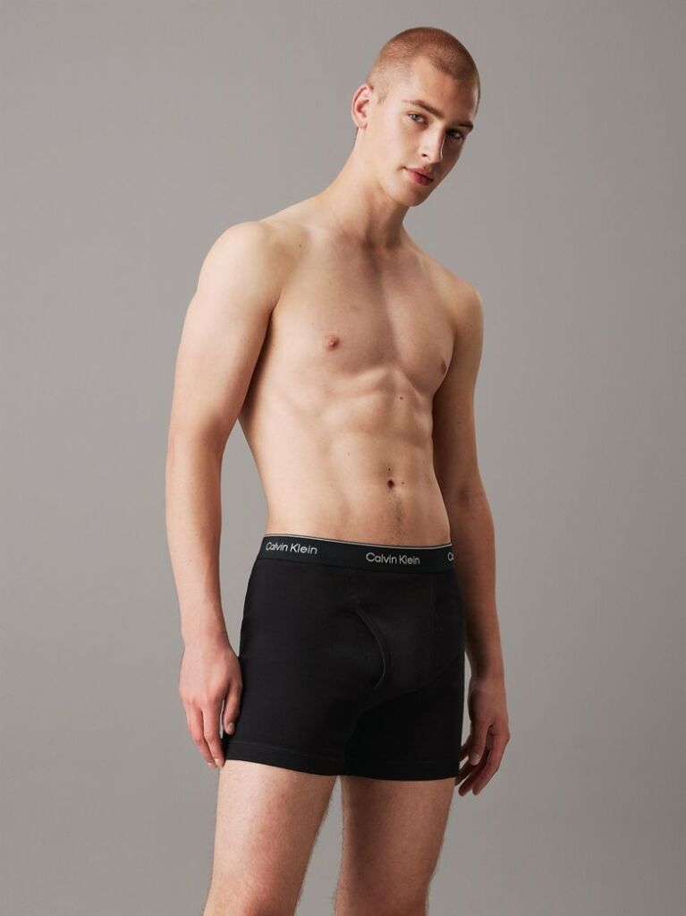 Black 3 Pack Boxer Briefs - Cotton Classics  Men