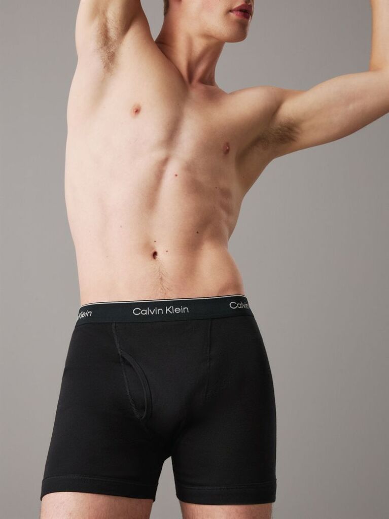 Black 3 Pack Boxer Briefs - Cotton Classics  Men