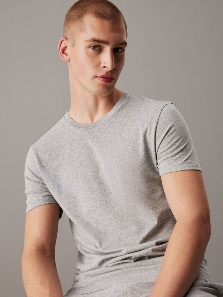Multi Σετ 3 T-Shirts Με Κανονική Λαιμόκοψη - Cotton Classics  Άνδρας