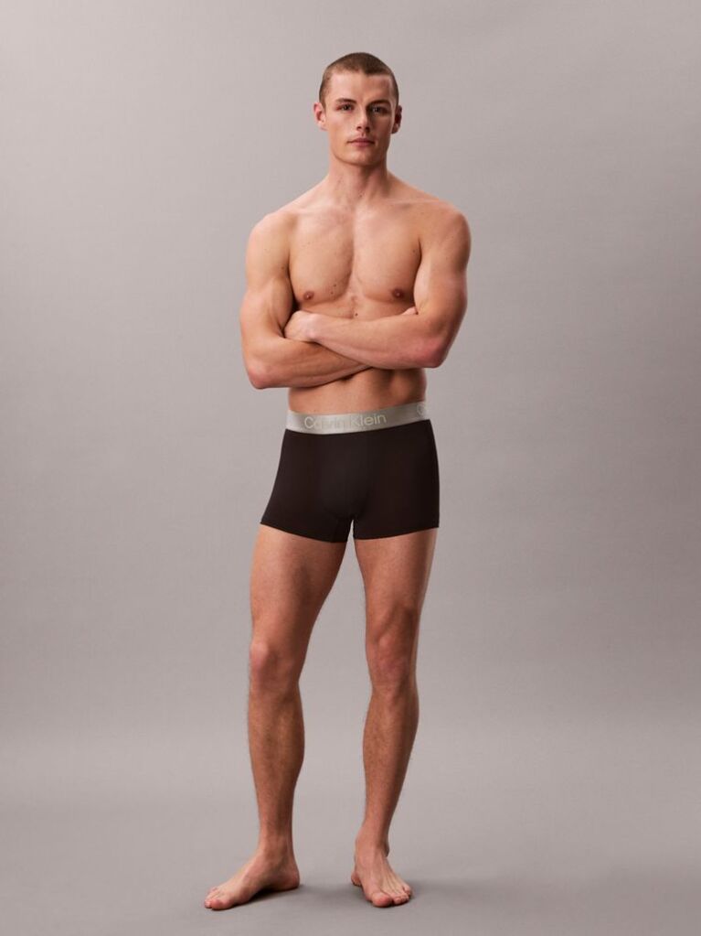 Black 3 Pack Trunks - Micro Stretch  Men