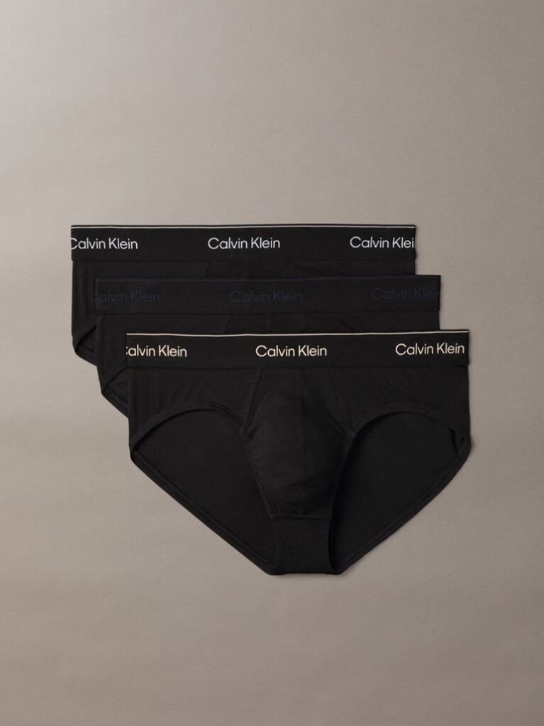 Μαύρο Σετ 3 Σλιπ - Icon Cotton Stretch  Άνδρας