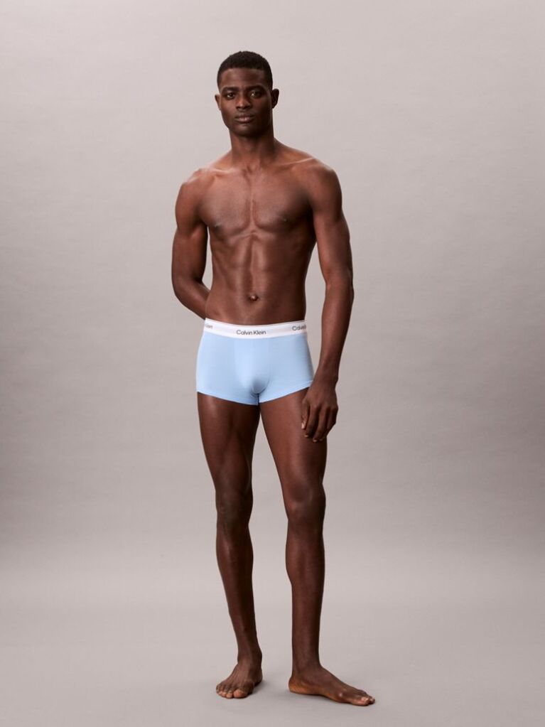 Multi 3 Pack Low Rise Trunks - Icon Cotton Stretch  Men