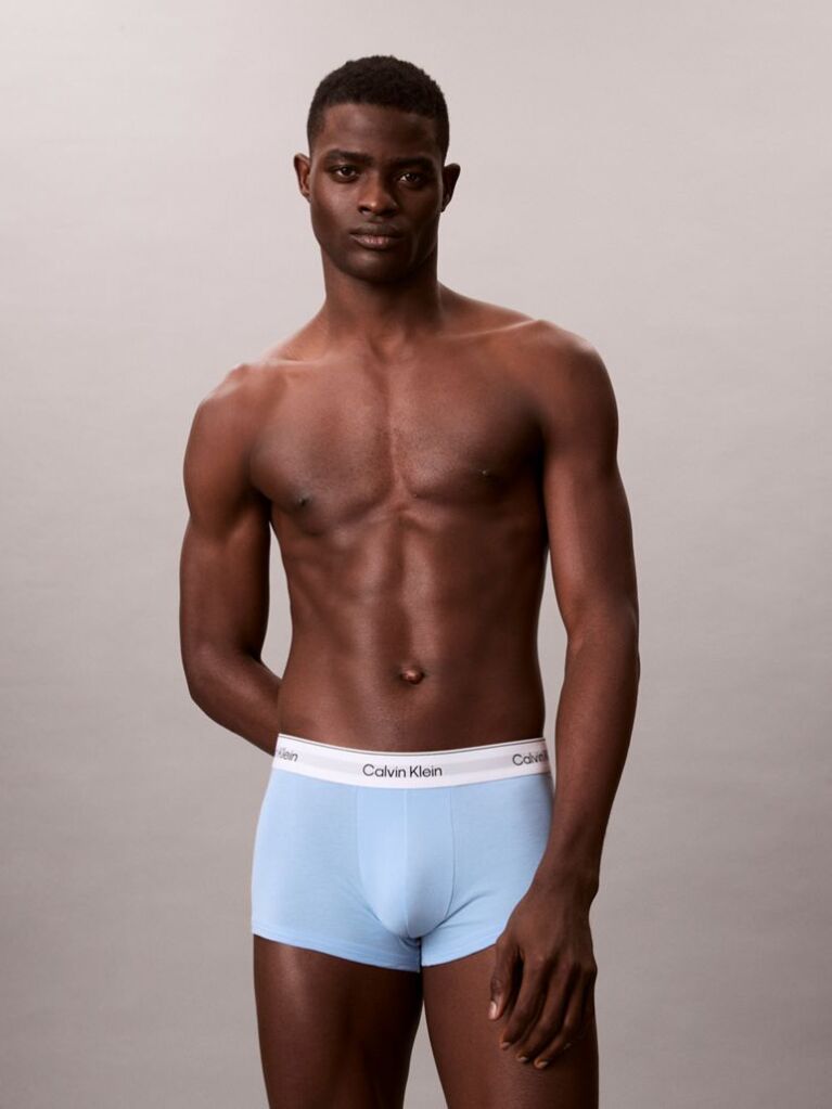 Multi 3 Pack Low Rise Trunks - Icon Cotton Stretch  Men