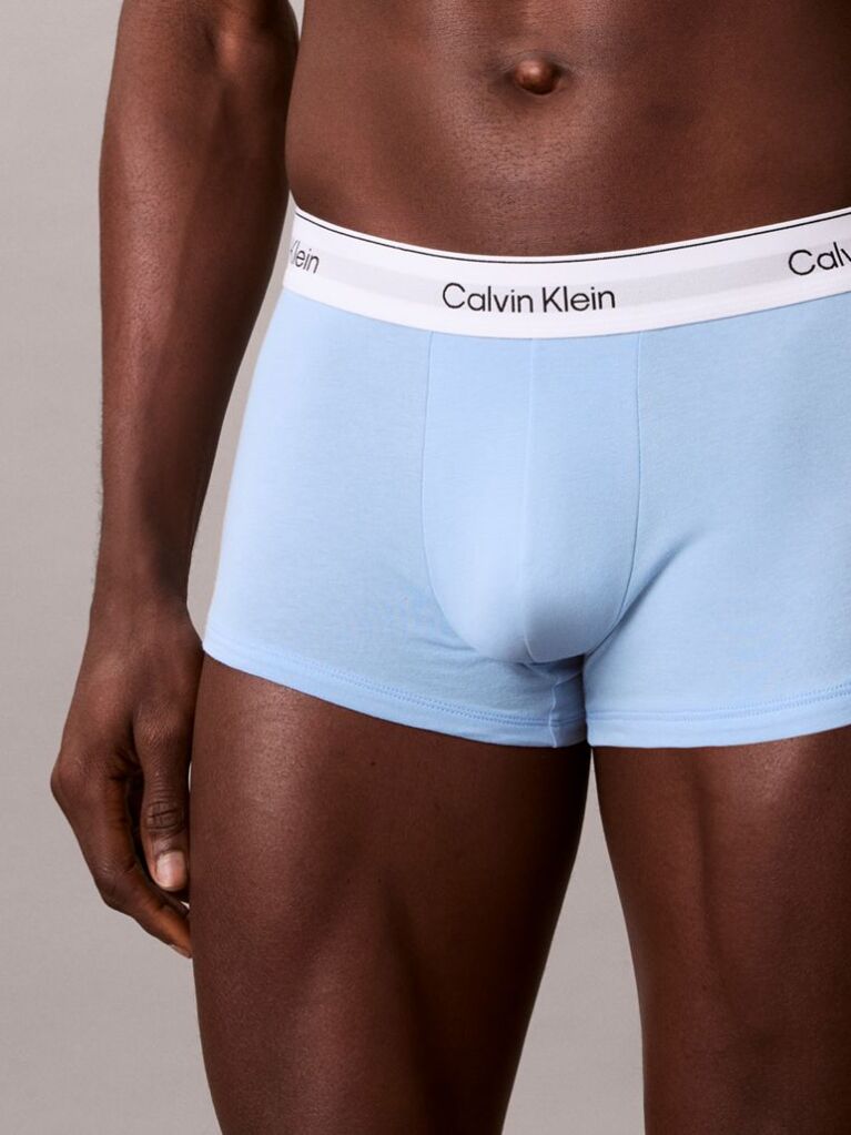 Multi 3 Pack Low Rise Trunks - Icon Cotton Stretch  Men