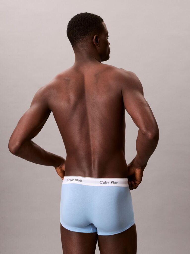 Multi 3 Pack Low Rise Trunks - Icon Cotton Stretch  Men