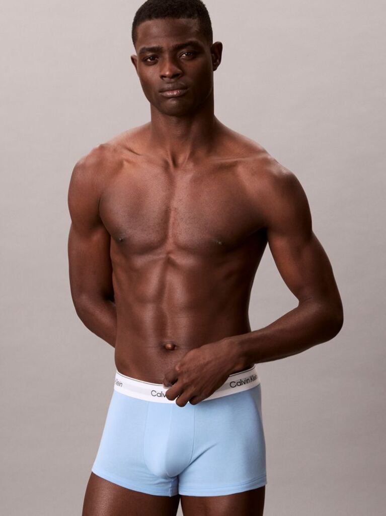 Multi 3 Pack Low Rise Trunks - Icon Cotton Stretch  Men