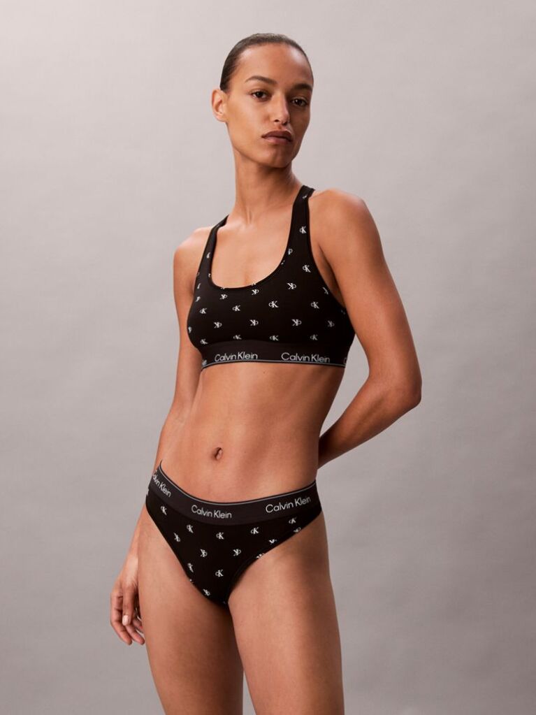 Μαύρο Bralette Χωρίς Επένδυση - Icon Cotton Modal  Γυναίκα