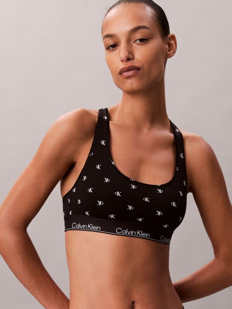 Μαύρο Bralette Χωρίς Επένδυση - Icon Cotton Modal  Γυναίκα