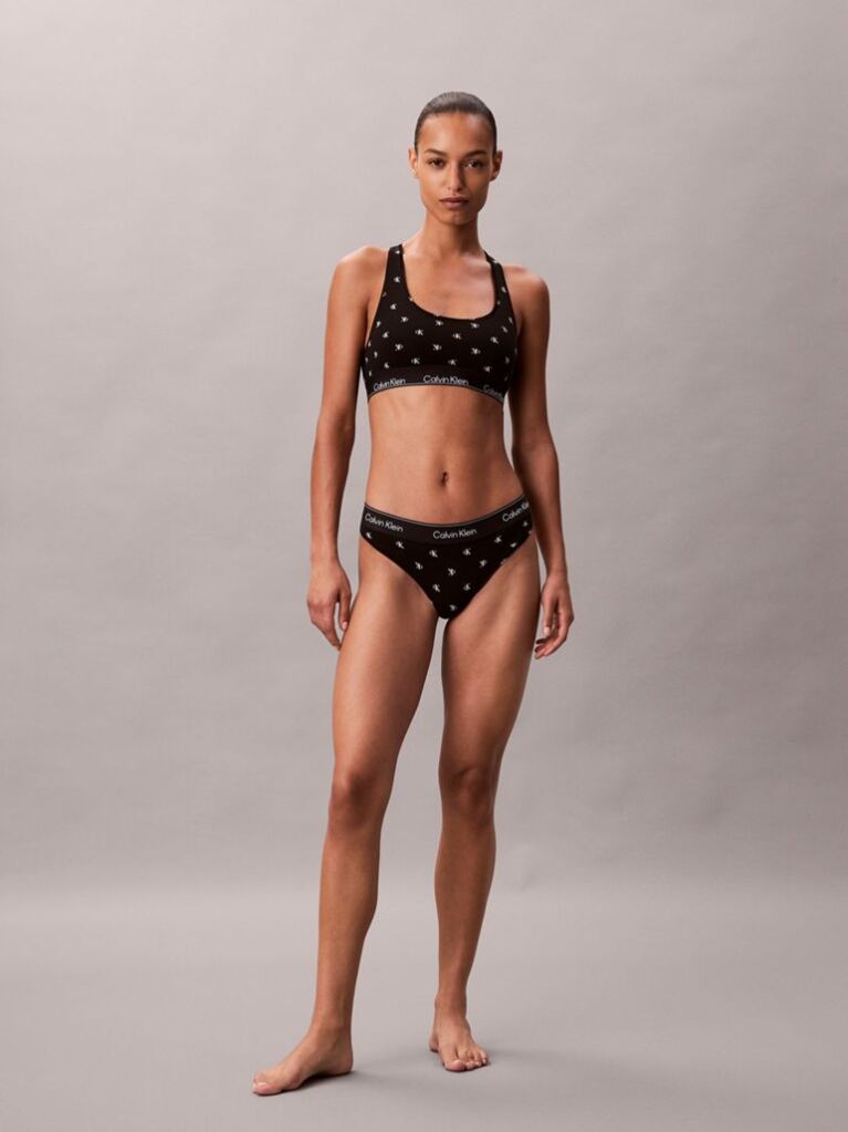 Μαύρο Bralette Χωρίς Επένδυση - Icon Cotton Modal  Γυναίκα
