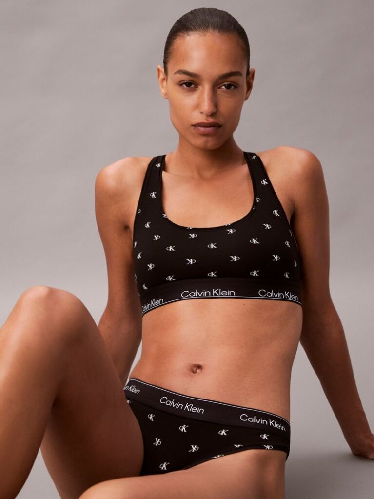 Μαύρο Bralette Χωρίς Επένδυση - Icon Cotton Modal  Γυναίκα
