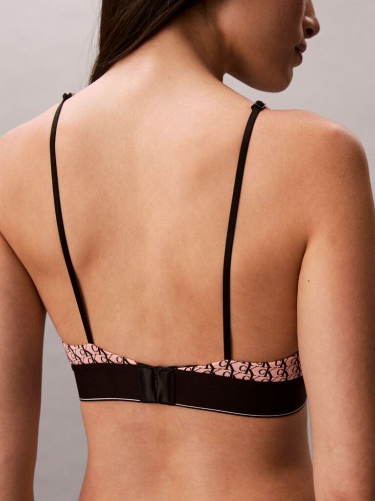 Ροζ Τριγωνικό Σουτιέν Μπουστάκι - Graphic Monogram Microfibre Stretch  Γυναίκα