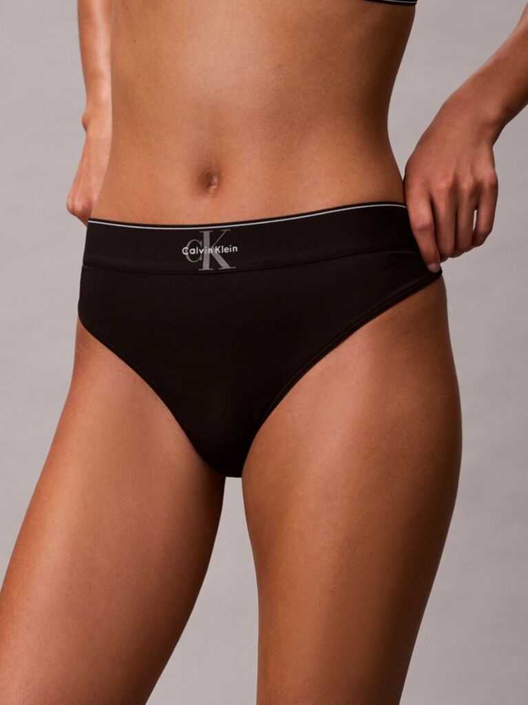 Μαύρο Ελαστικό Στρινγκ - Graphic Monogram Microfibre  Γυναίκα