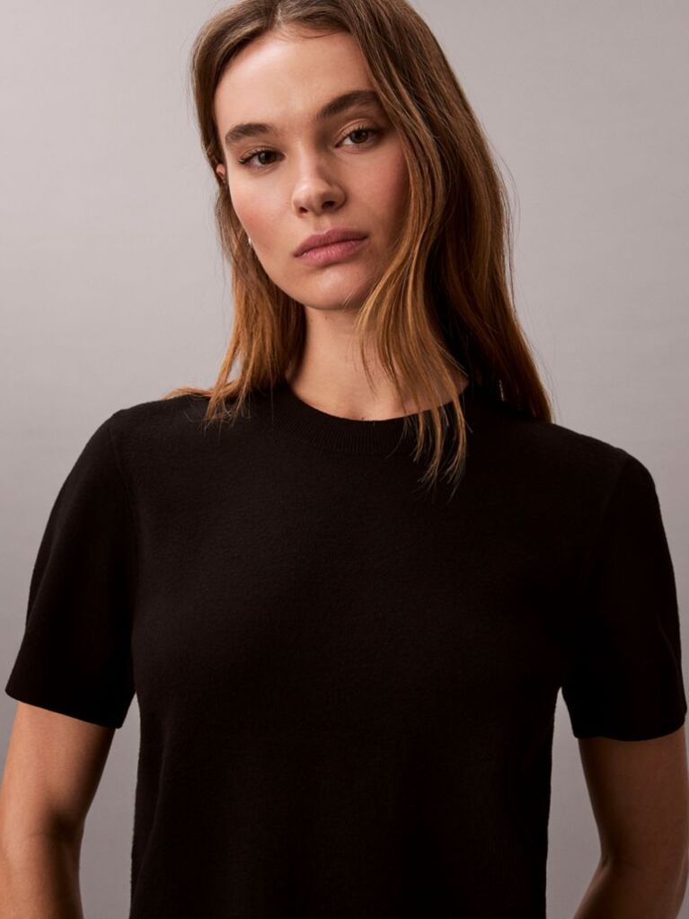 Μαύρο Κοντομάνικο T-Shirt  Γυναίκα