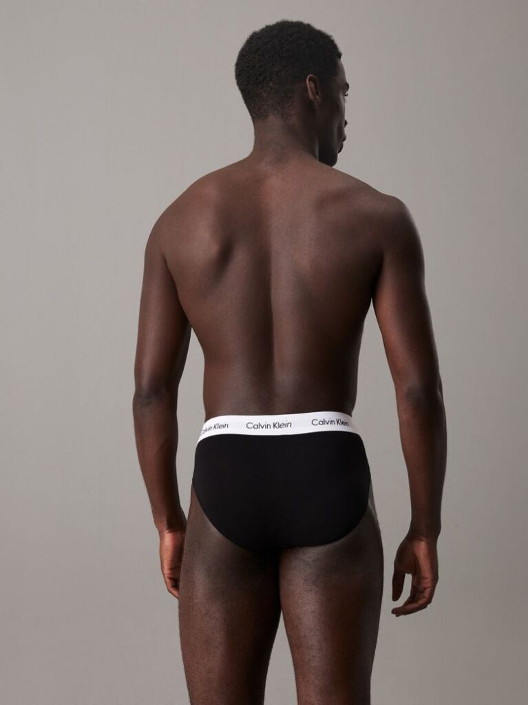 Μαύρο Σετ 3 Σλιπ - Cotton Stretch  Άνδρας