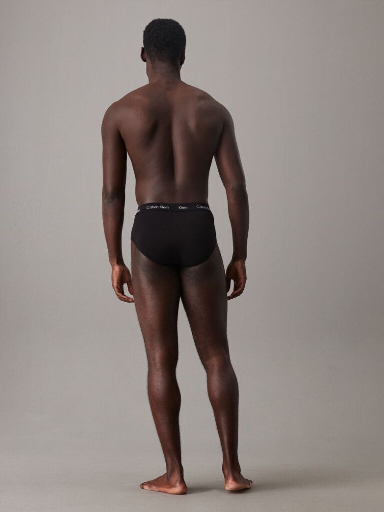 Μαύρο Σετ 3 Σλιπ - Cotton Stretch  Άνδρας