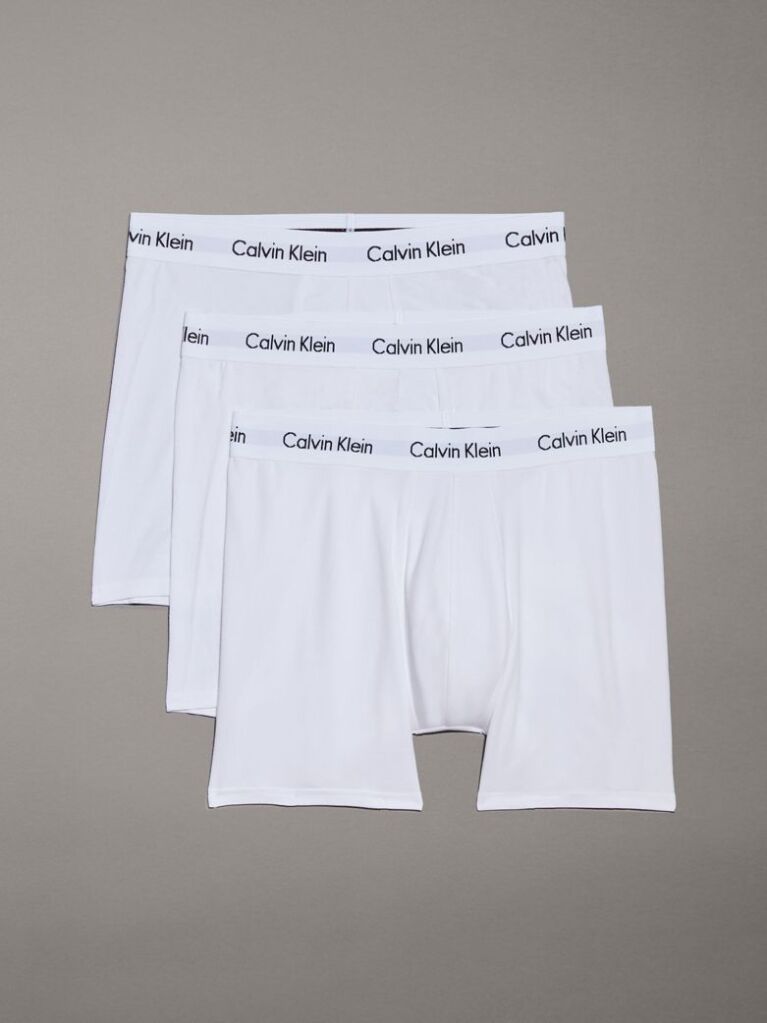 Λευκό Σετ 3 Μπόξερ - Cotton Stretch  Άνδρας