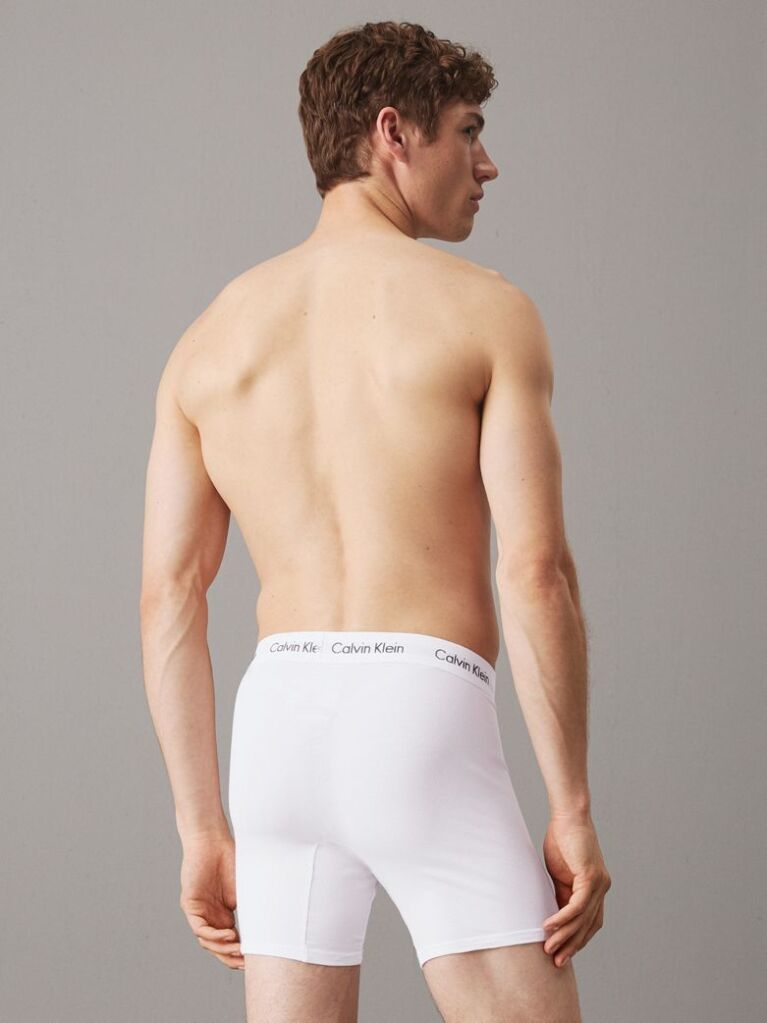 Λευκό Σετ 3 Μπόξερ - Cotton Stretch  Άνδρας