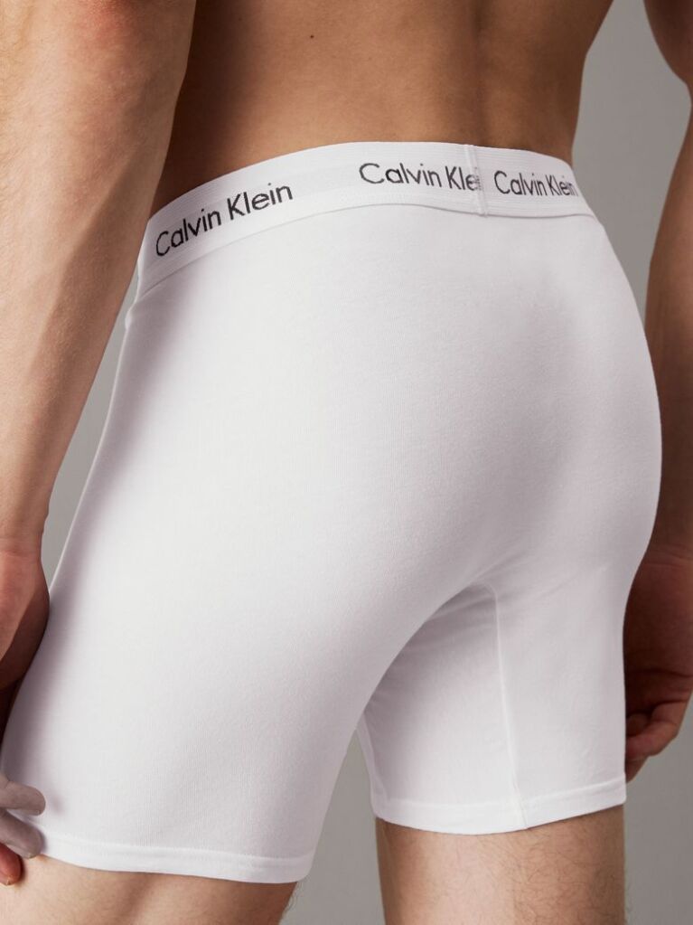 Λευκό Σετ 3 Μπόξερ - Cotton Stretch  Άνδρας