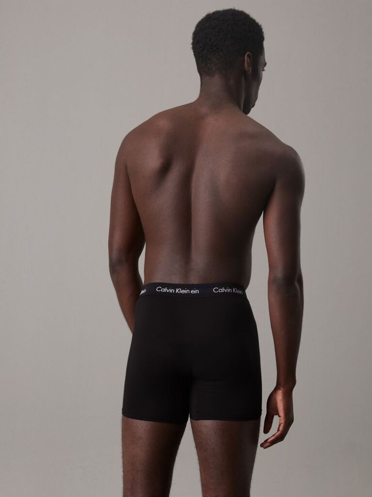 Μαύρο Σετ 3 Μπόξερ - Cotton Stretch  Άνδρας