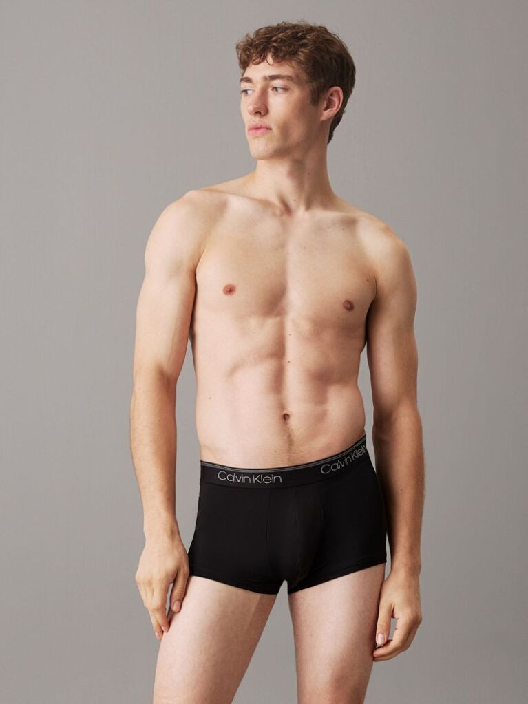 Μαύρο Σετ 3 Μπόξερ Με Χαμηλή Μέση - Micro Stretch Wicking  Άνδρας