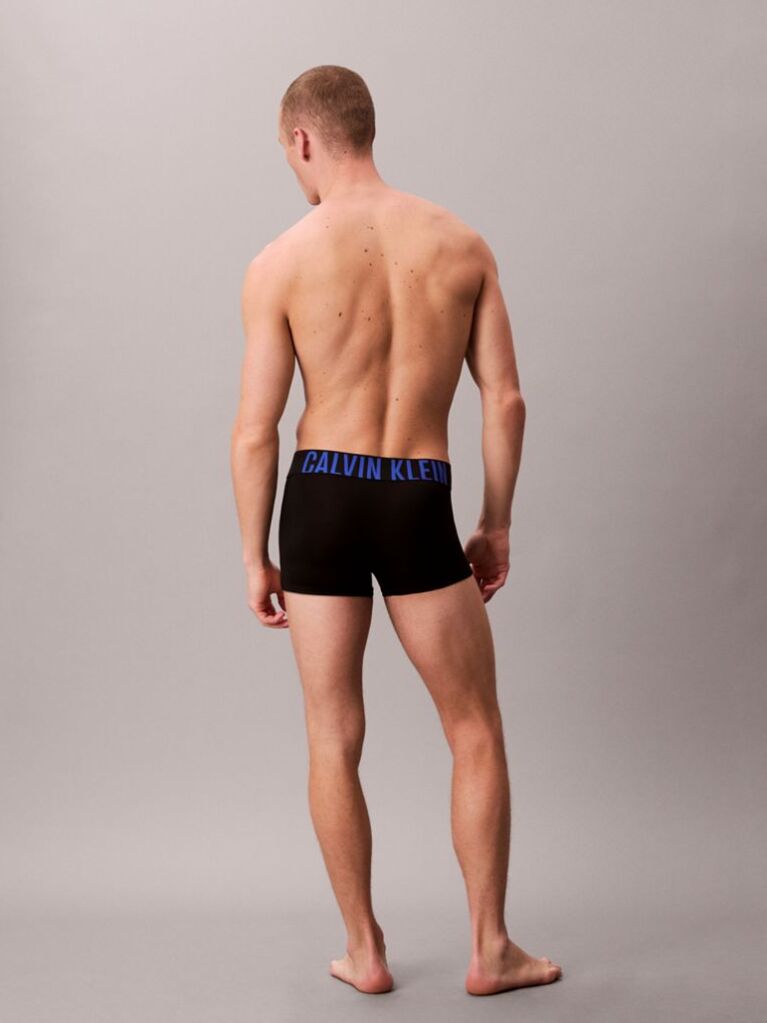 Black 3 Pack Low Rise Trunks - Intense Power Micro  Men