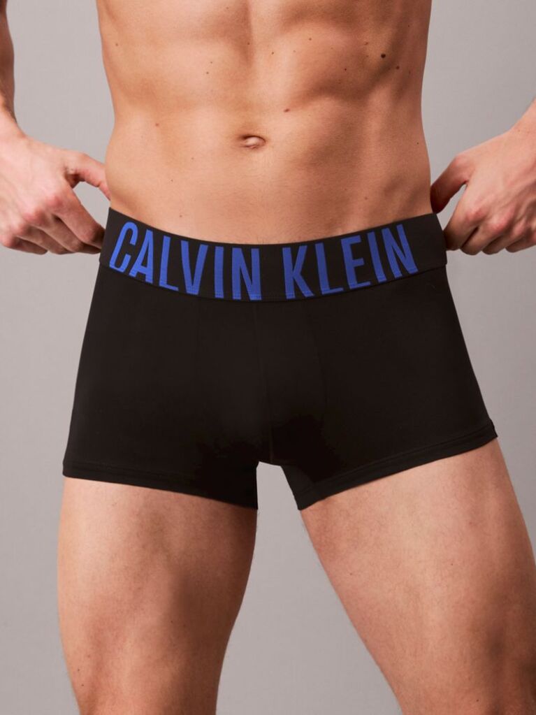 Black 3 Pack Low Rise Trunks - Intense Power Micro  Men