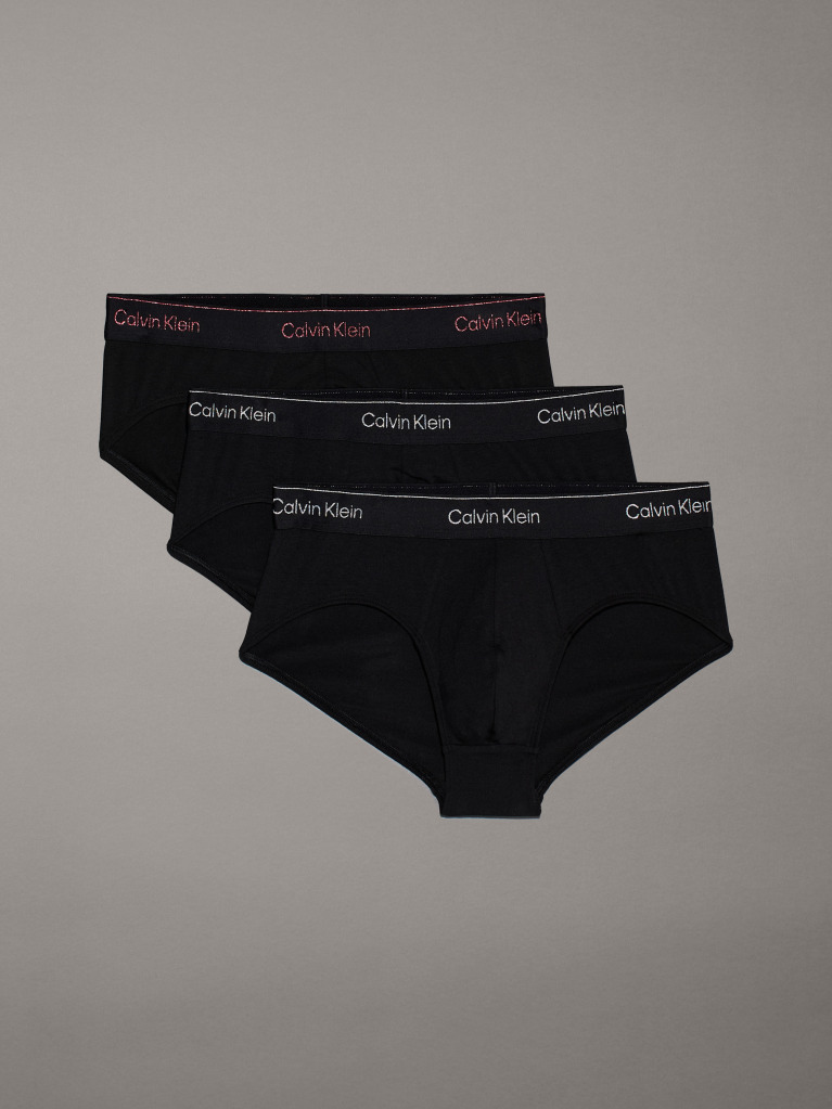 Μαύρο Σετ 3 Σλιπ - Modern Cotton  Άνδρας