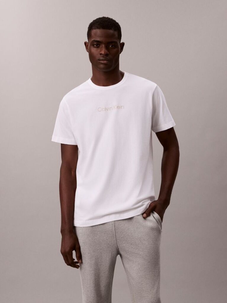 Λευκό Lounge Κοντομάνικο T-shirt  Άνδρας
