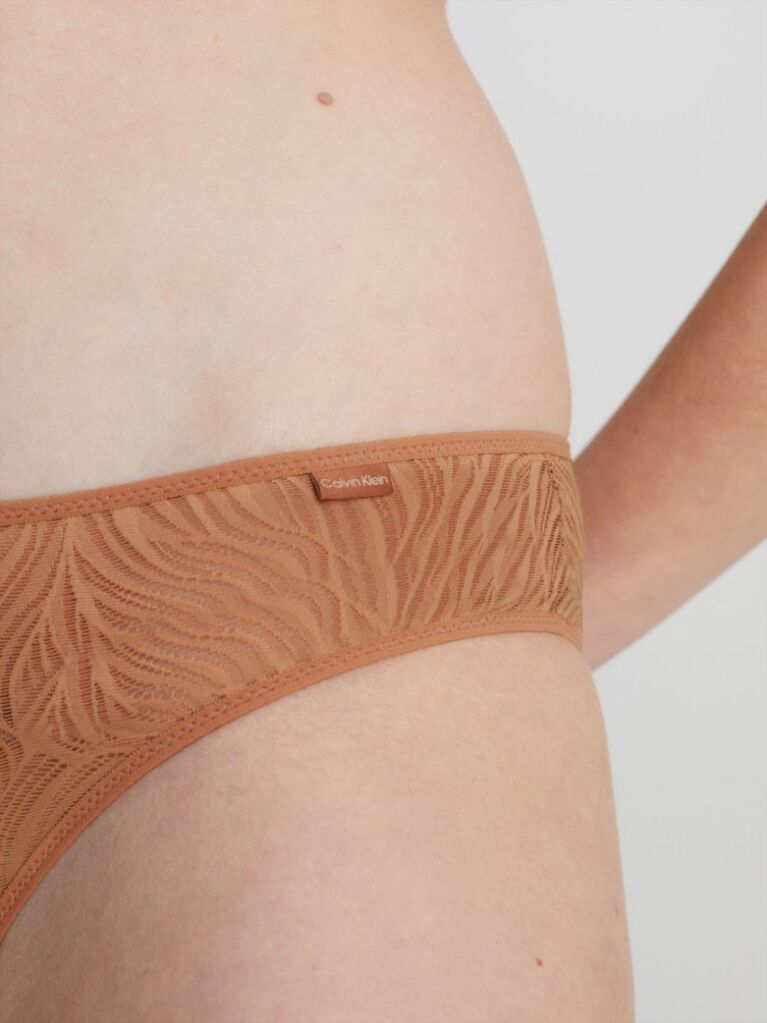 Beige Bikini Briefs - Sheer Marquisette  Women