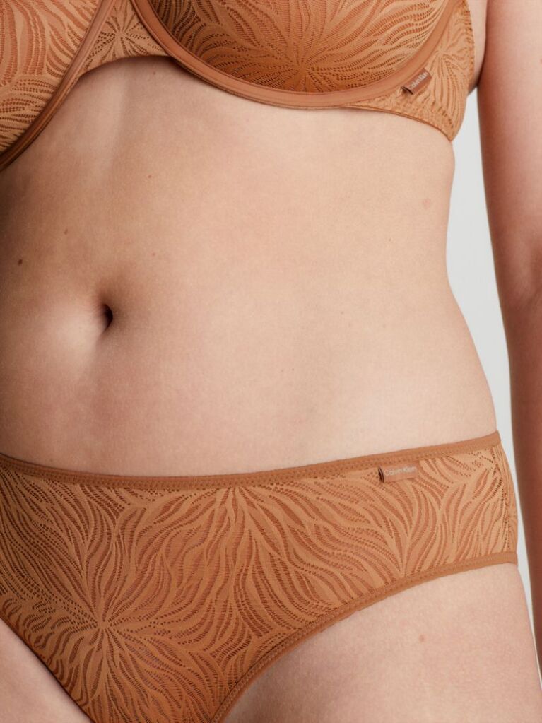 Beige Bikini Briefs - Sheer Marquisette  Women