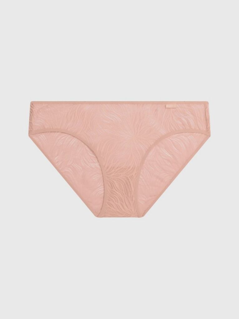 Beige Bikini Briefs - Sheer Marquisette  Women