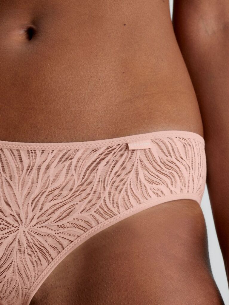 Beige Bikini Briefs - Sheer Marquisette  Women