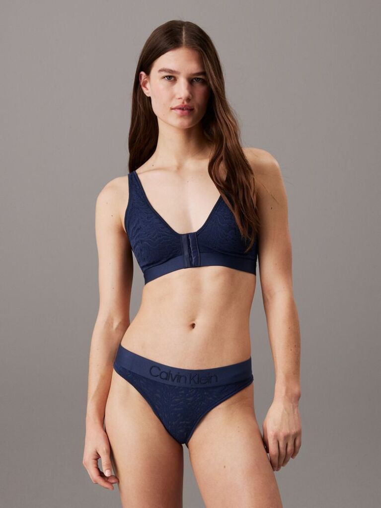 Blue Lace Thong  Women