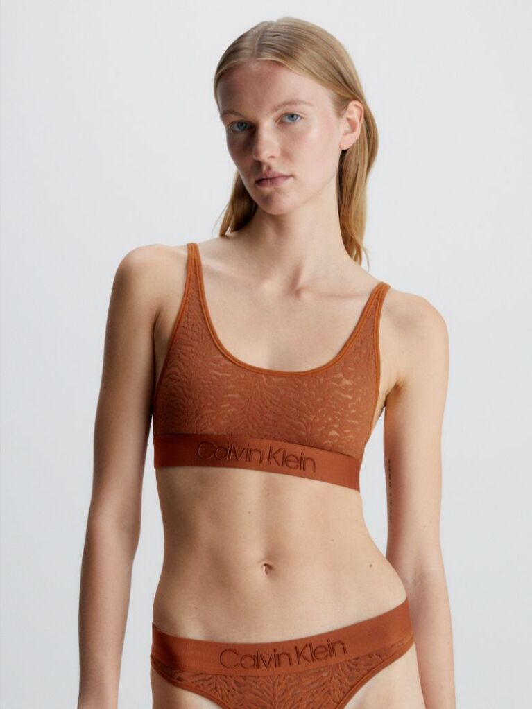 Orange Lace Bralette - Intrinsic  Women