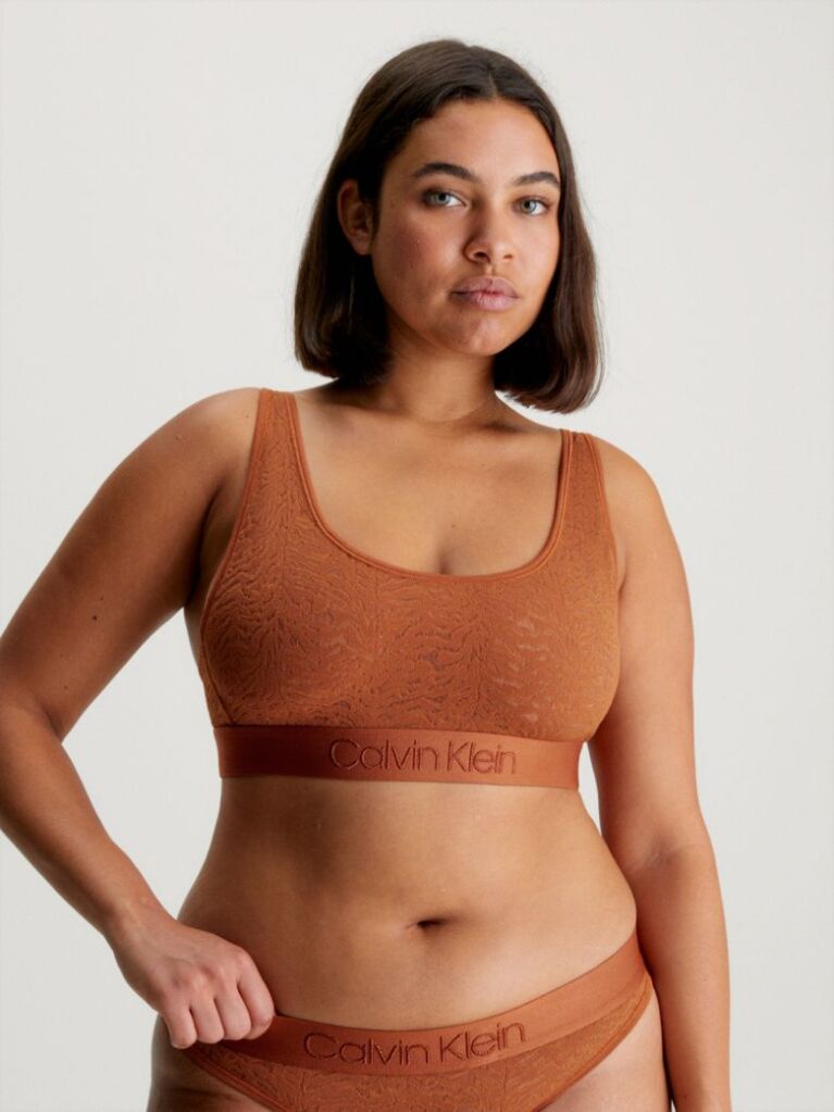 Orange Lace Bralette - Intrinsic  Women