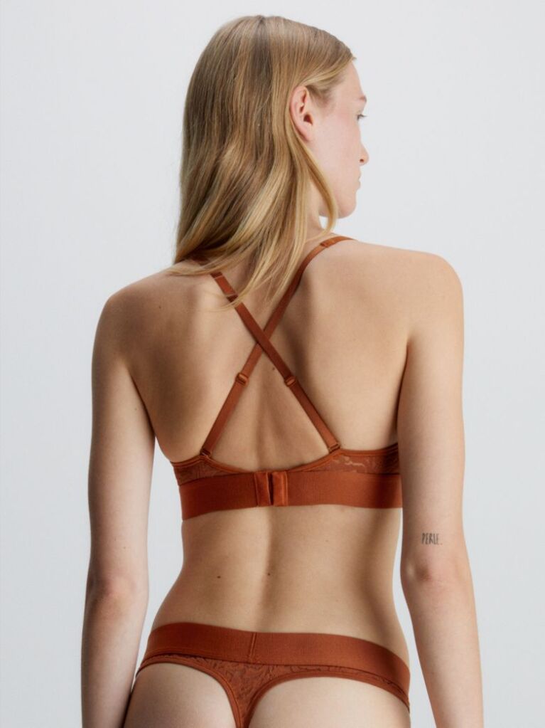 Orange Lace Bralette - Intrinsic  Women