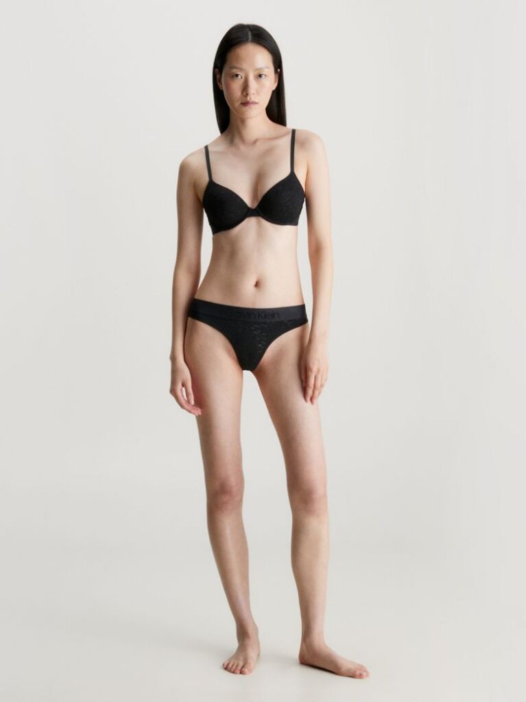 Black Lace T-shirt Bra - Intrinsic  Women