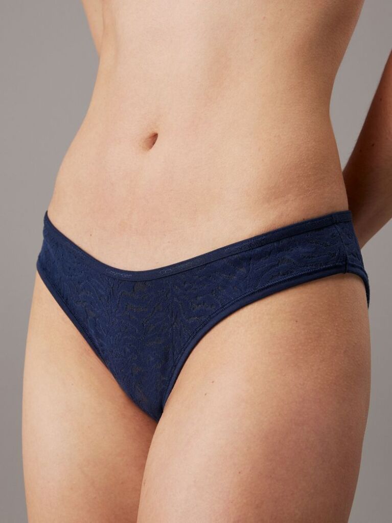 Blue Lace Bikini Briefs - Intrinsic  Women